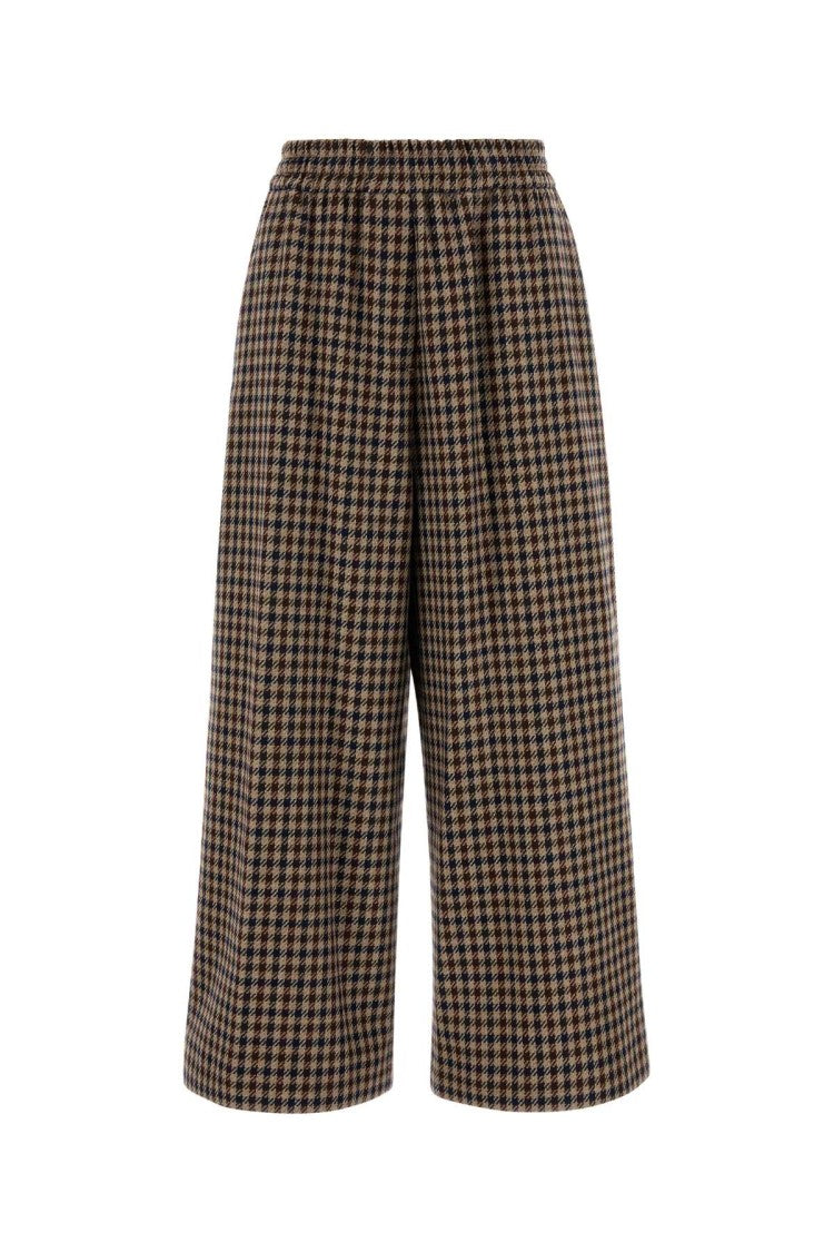 Weekend Embroidered Wool Blend Ebe Wide-Leg Pant