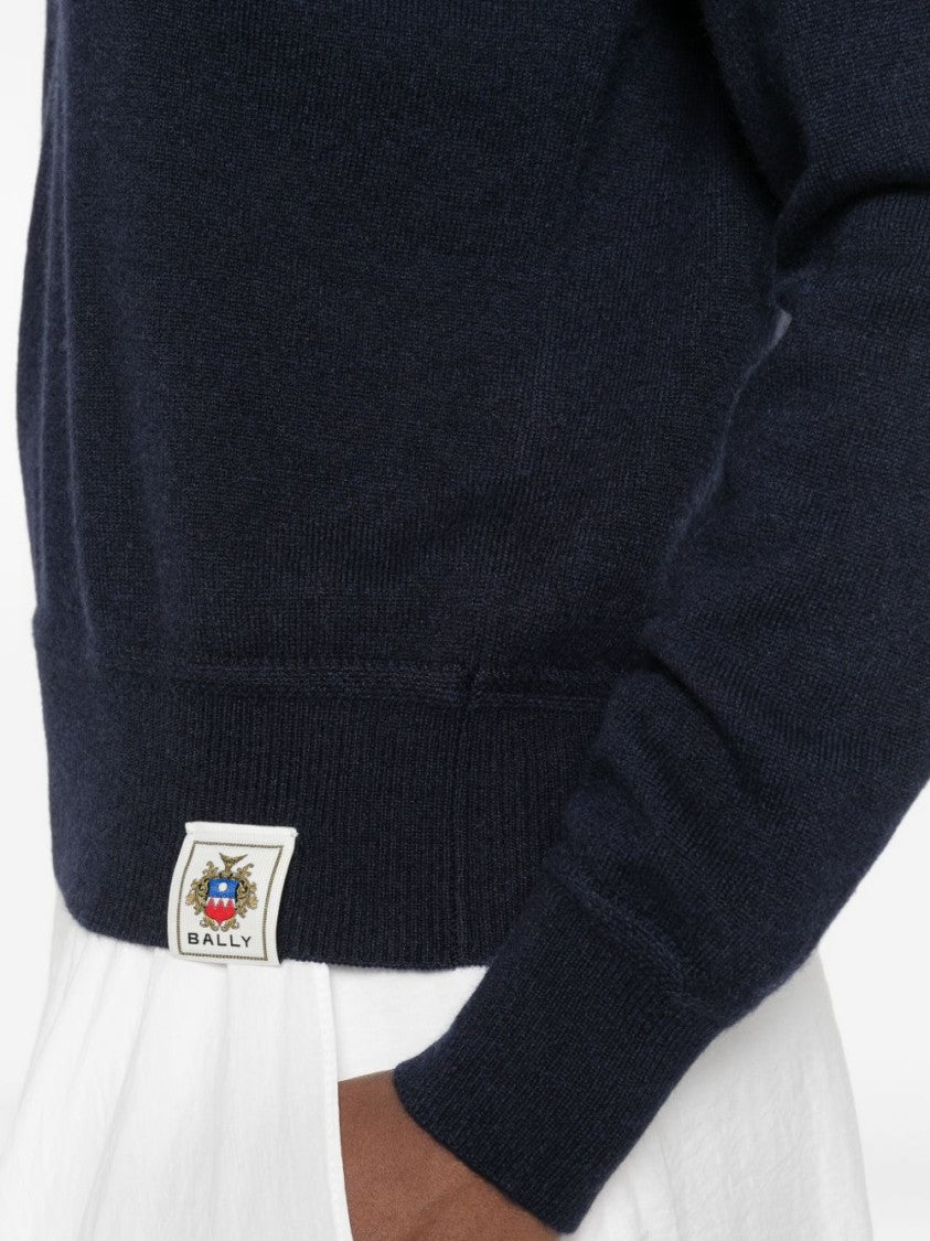 Bally Navy Cashmere Sweater