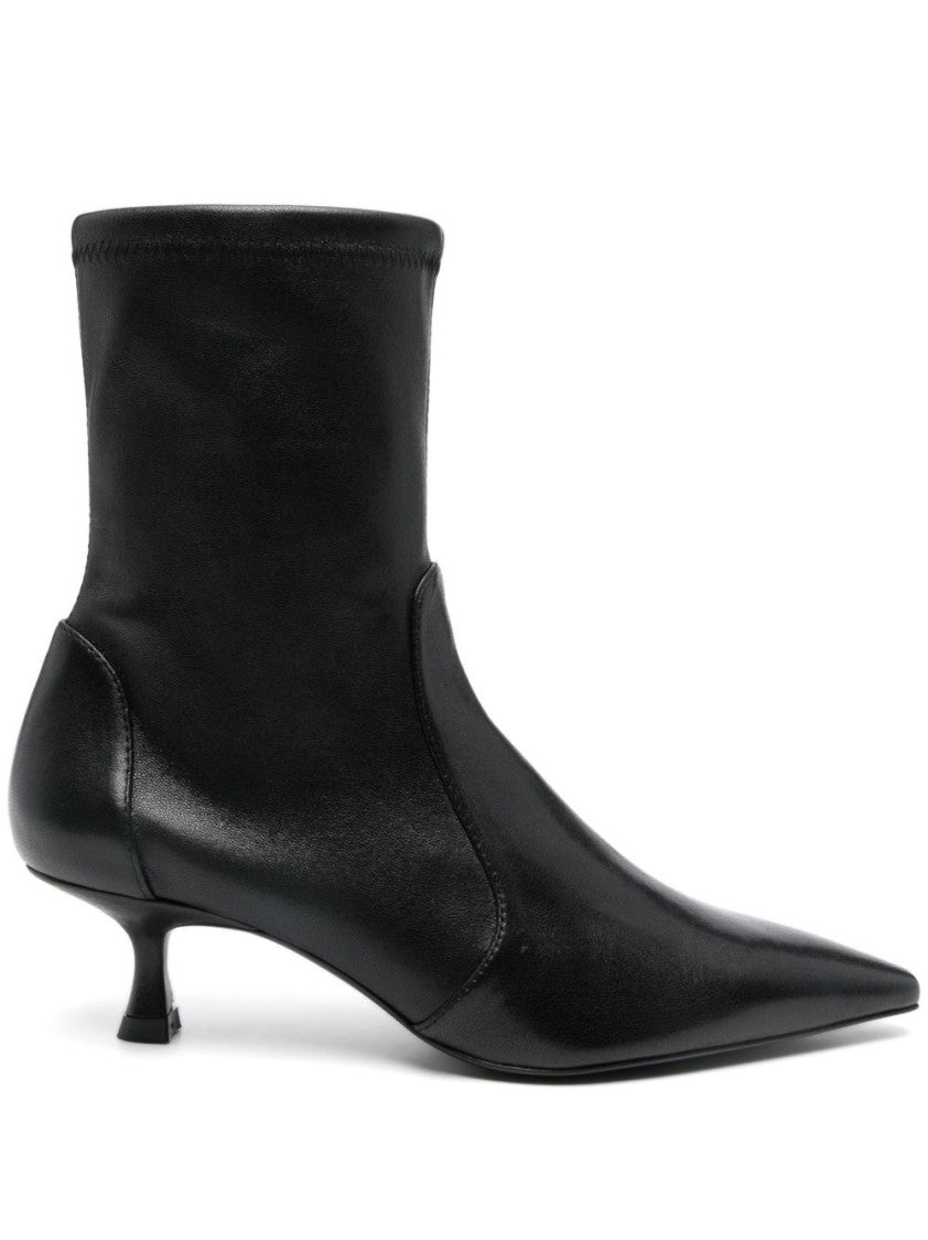 Stuart Weitzman Pointed-Toe Kitten Heel Boots