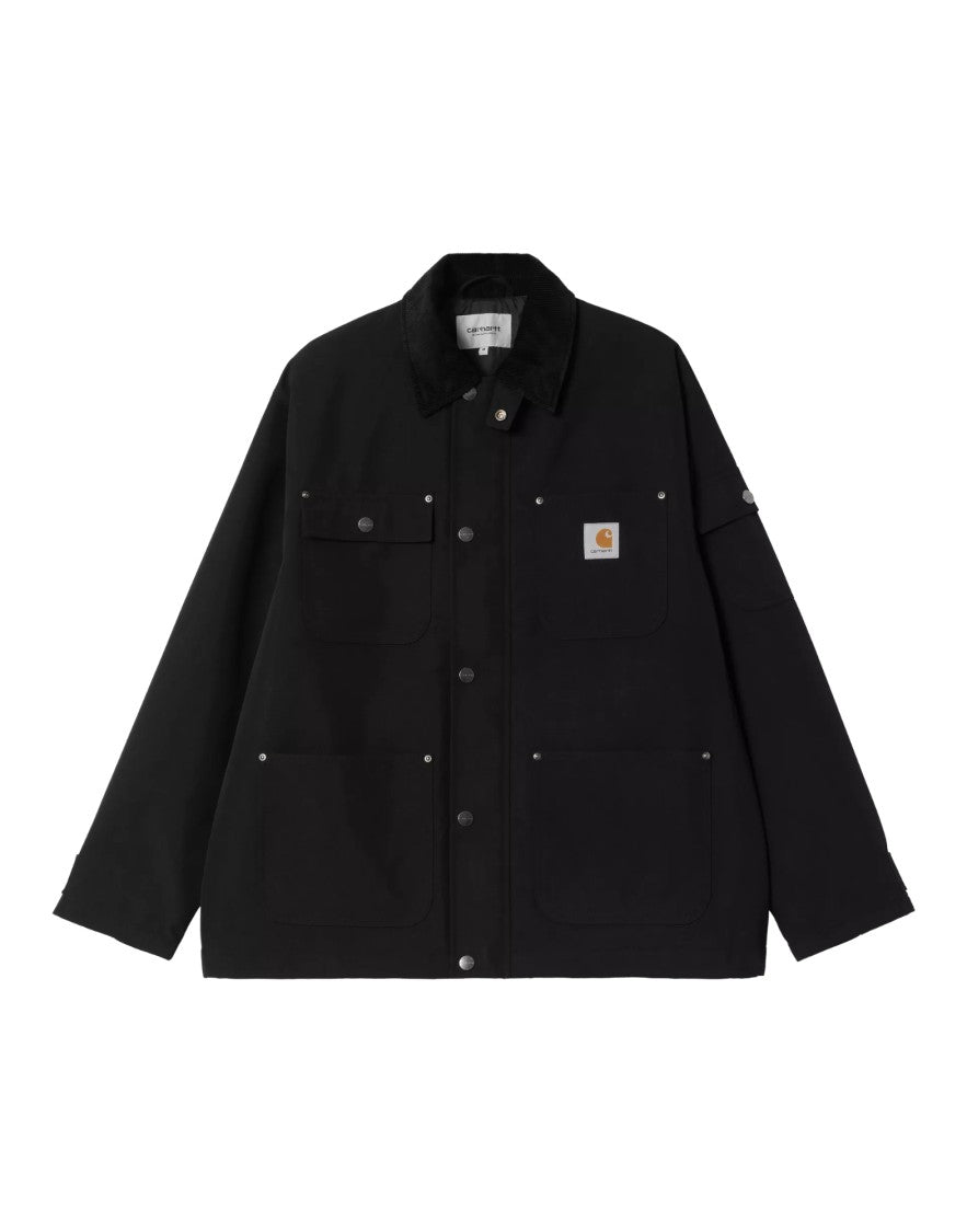 Carhartt Wip Blue Destroy Wash Splatter Denim Og Michigan Coat