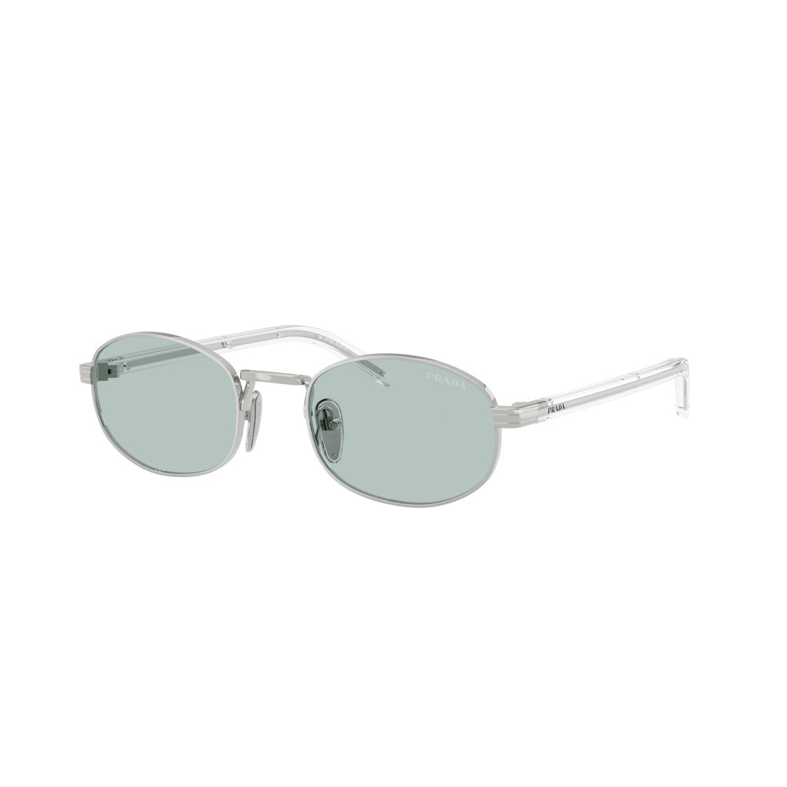 Prada 0Pr B53s Rectangular Steel Sunglasses