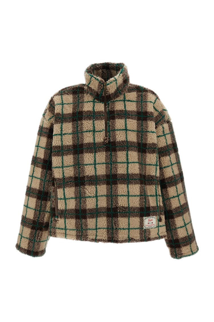 Found Plaid Quarter Zip Fleece Pullover