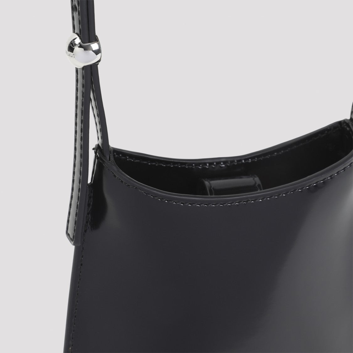 Jacquemus Compact Calf Leather Handbag With Adjustable Strap
