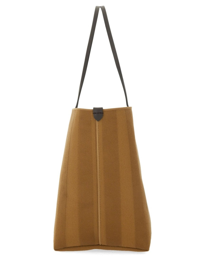 Fendi Jacquard "Ff" Velvet Shopper Bag