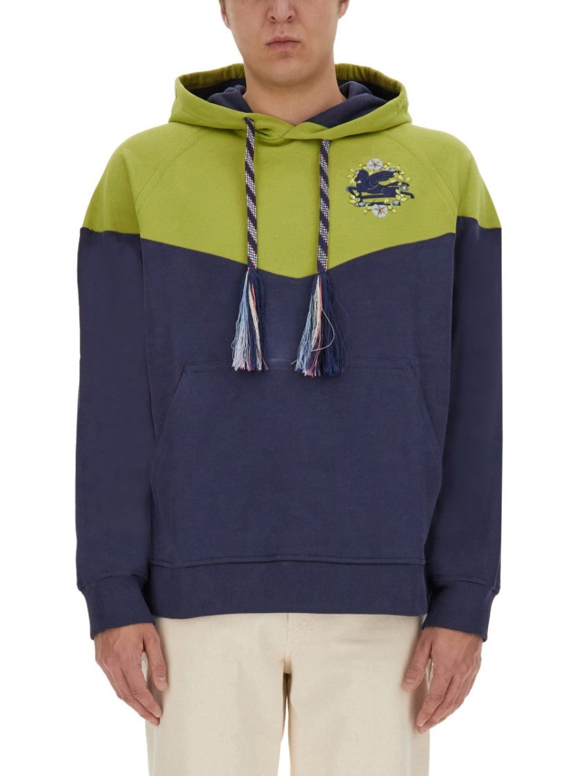 Etro Color-Block Hooded Sweatshirt