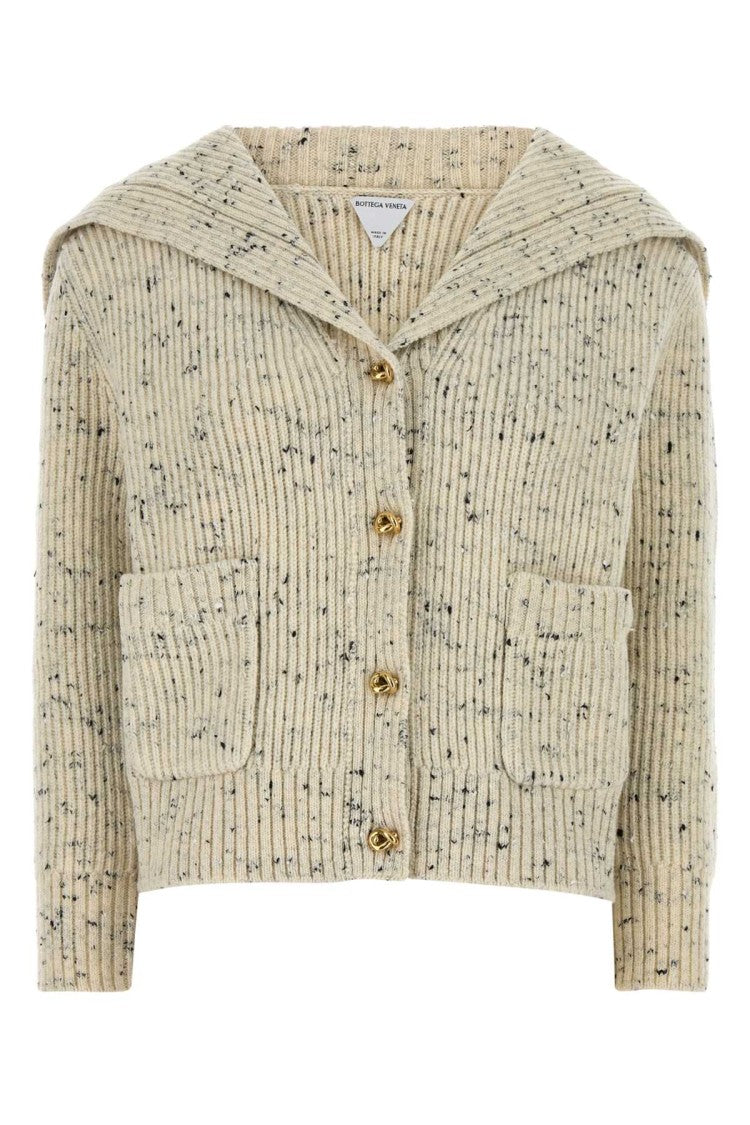 Bottega Veneta Two-Tone Wool Blend Cardigan