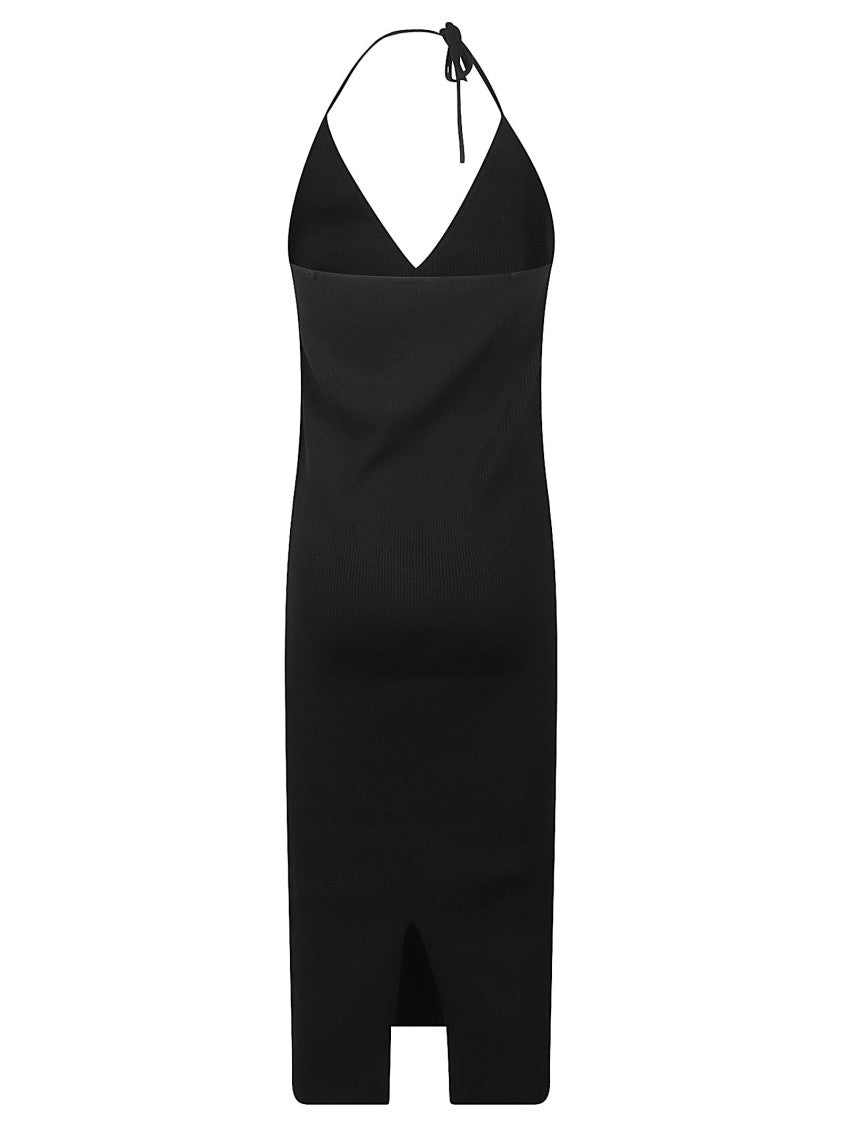Jil Sander Knee-Length Ribbed Knit Dress