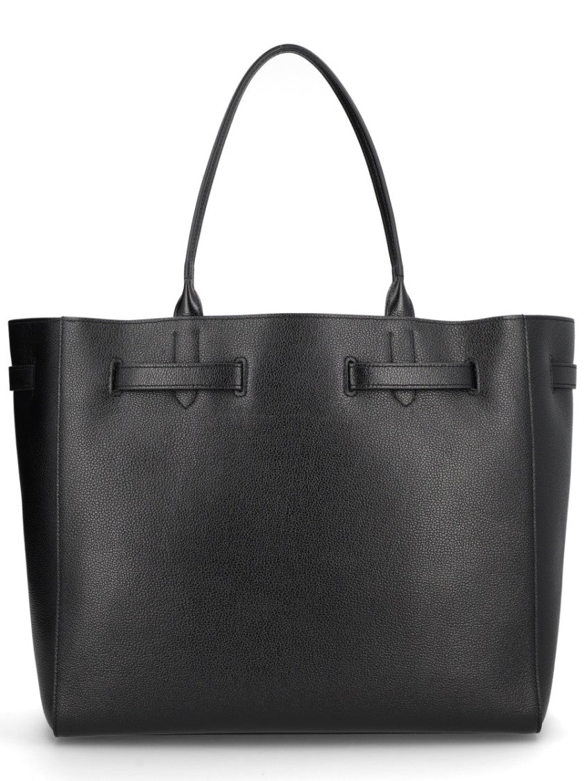 Tom Ford Textured Leather Tote Bag With Decorative Belt Detail
