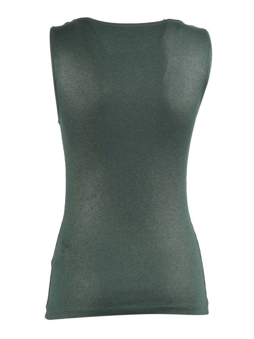 Filatures Du Lion Agave Boat Neck Ribbed Top
