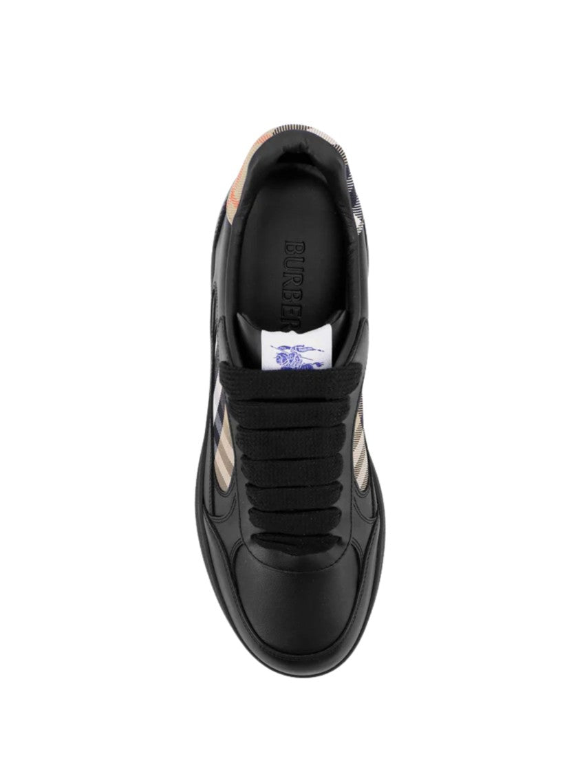Burberry Black Leather Sneakers