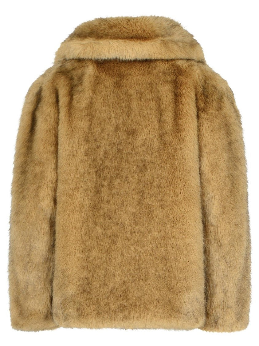 Stand Studio Valentina' Brown Faux Fur Jacket
