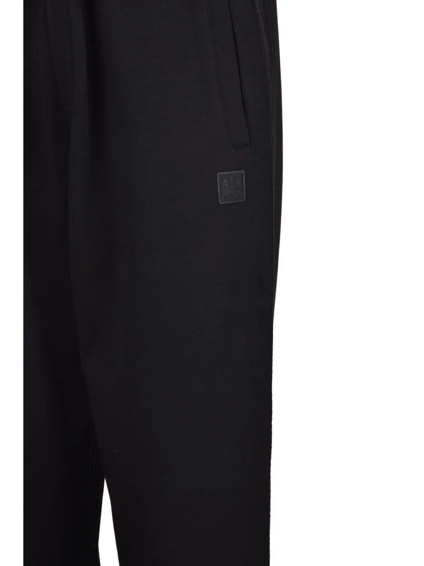 Armani Exchange Track Pants In Technical Fabric With Elastic Waistband