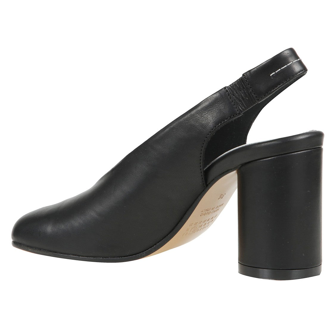 Mm6 By Maison Margiela Open-Toe Block-Heel Pumps