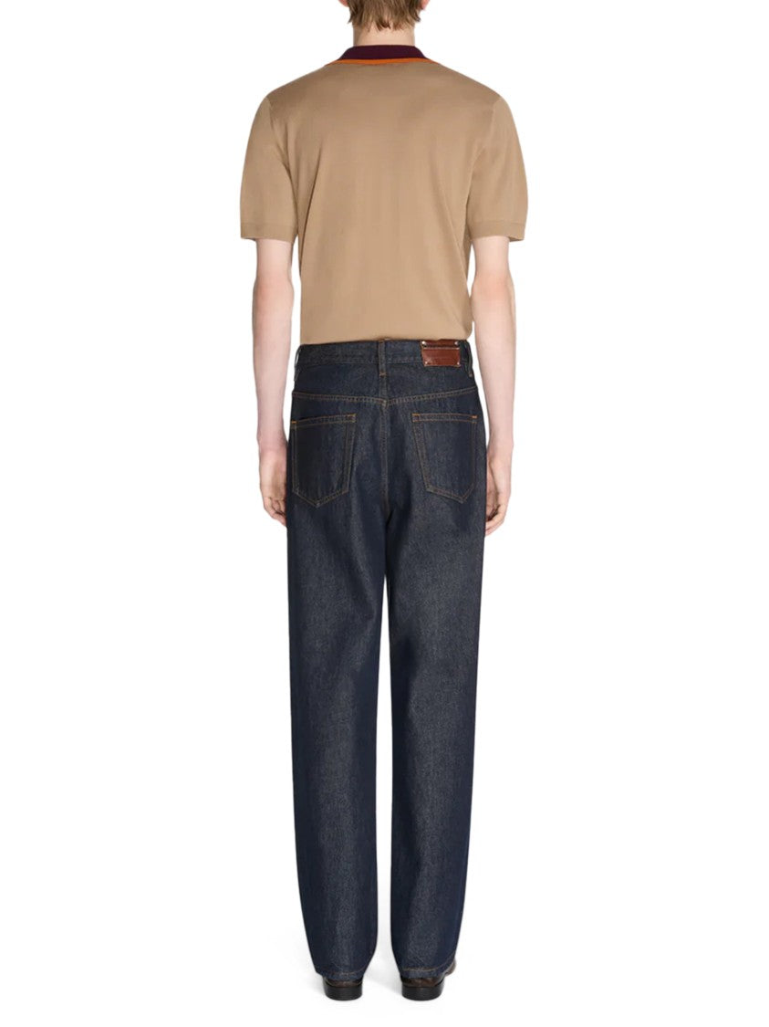 Dries Van Noten Straight-Leg Dark Denim Trousers With Classic Five-Pocket Design