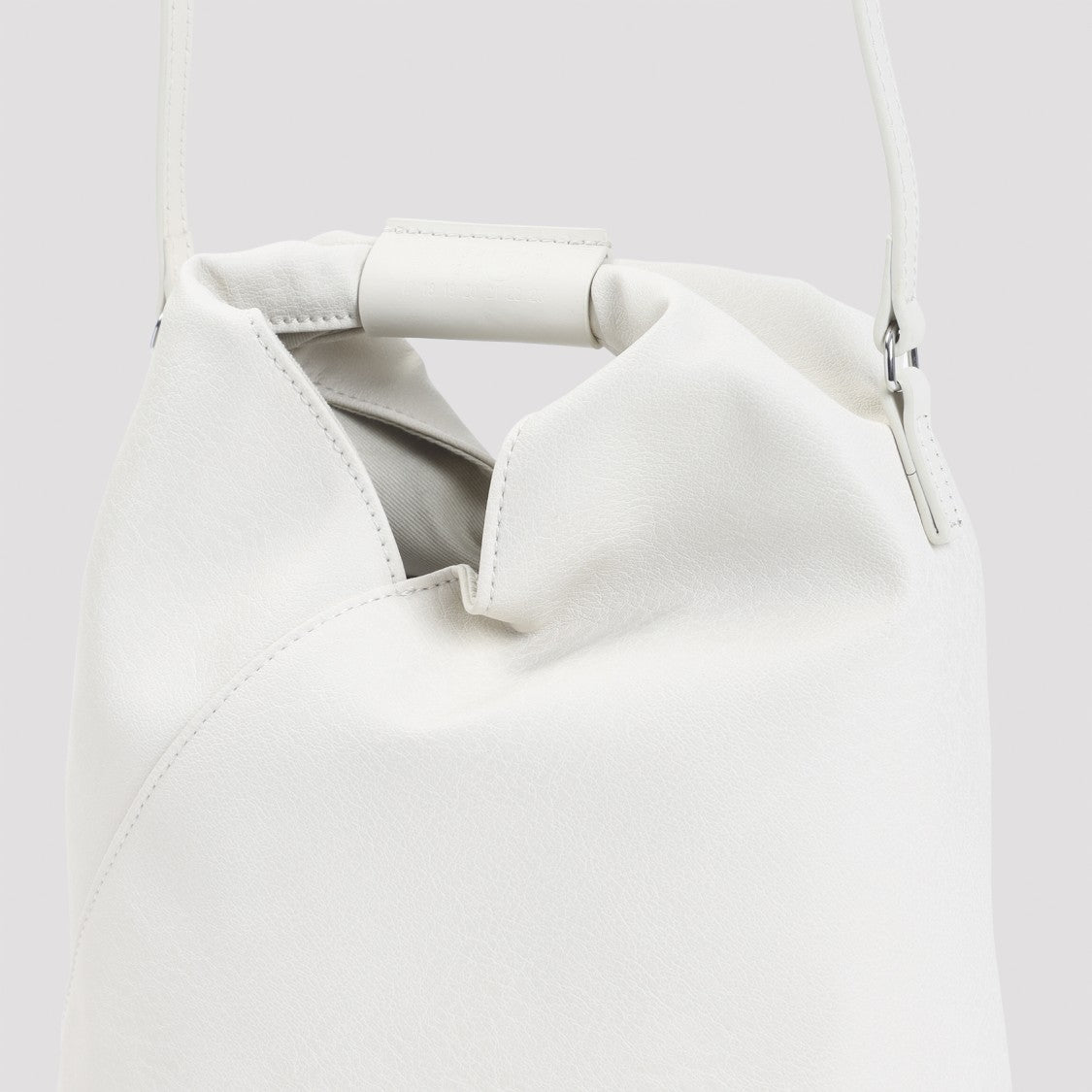 Mm6 By Maison Margiela Slouchy Shoulder Bag In Soft Neutral Polyurethane