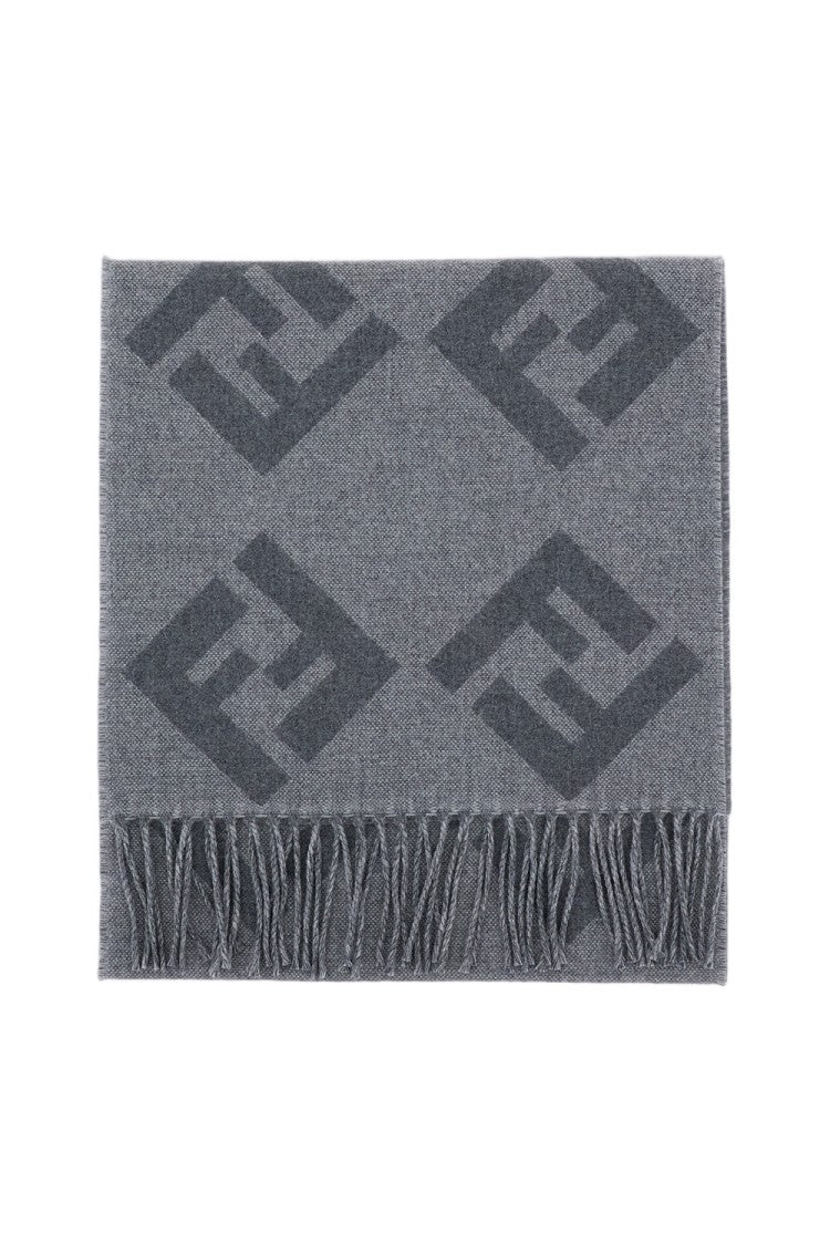Fendi Reversible Fringed Scarf