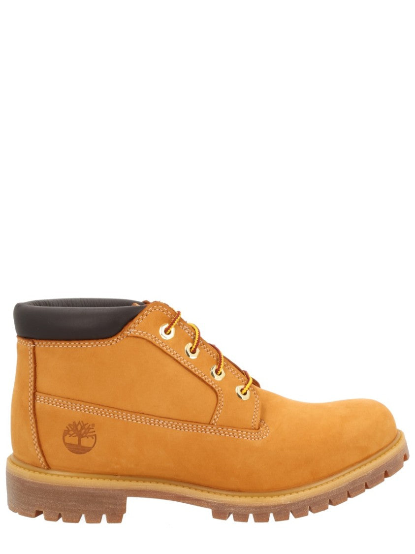 Timberland Matte Finish Ankle Boots With Rugged Sole And Padded Collar