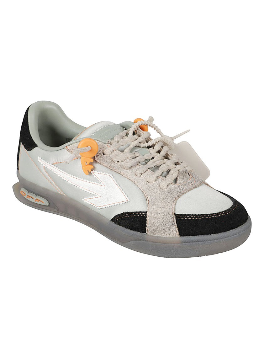 Off-White Grey Translucent Sole Arrow Sneakers