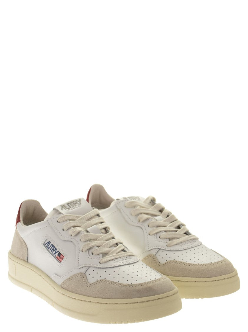 Autry Medalist Low Leather And Suede Sneakers