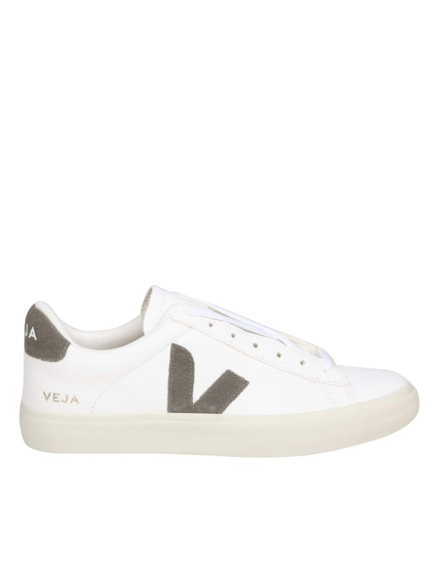 Veja Campo Chromefree In White/Khaki Leather