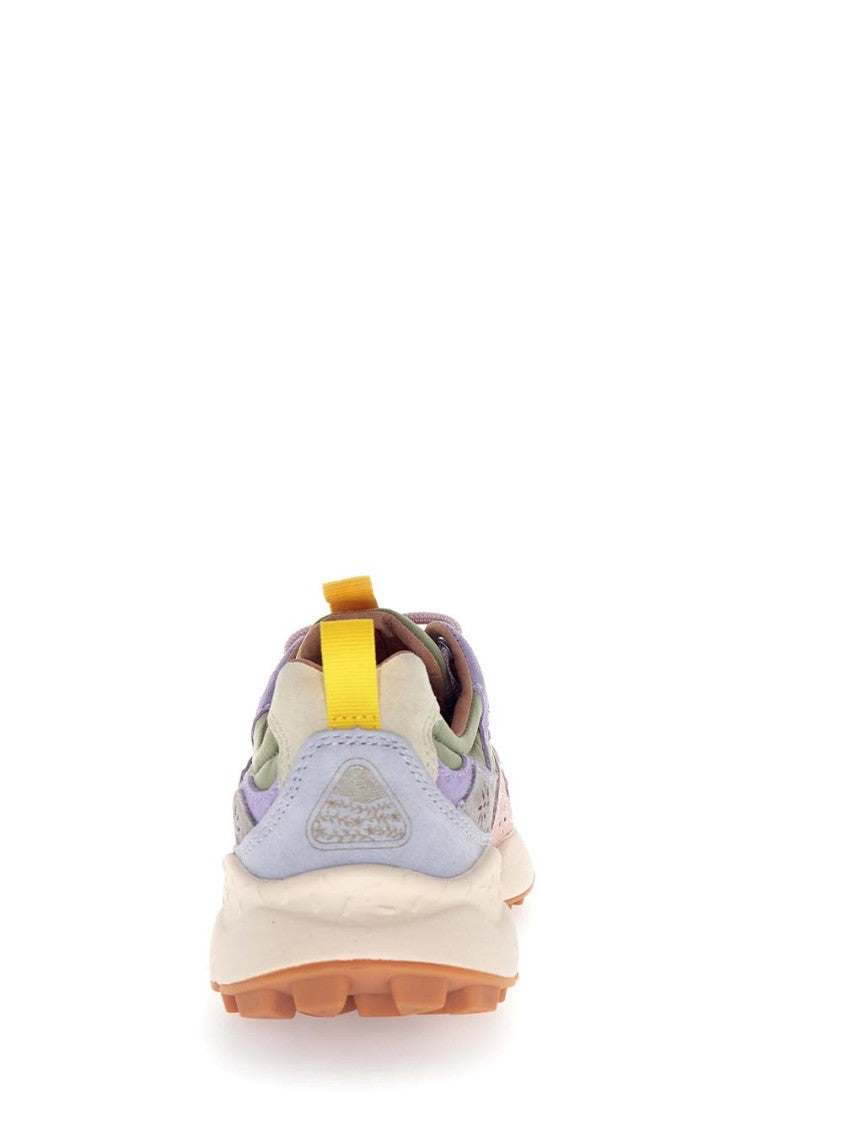 Flower Mountain Multi-Layered Pastel Sneakers With Textured Sole