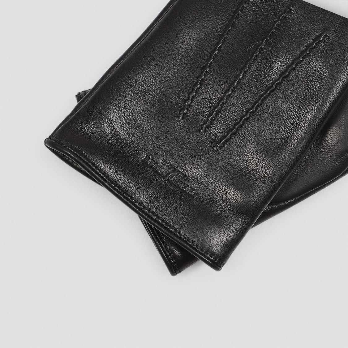 Giorgio Armani Black Leather Gloves