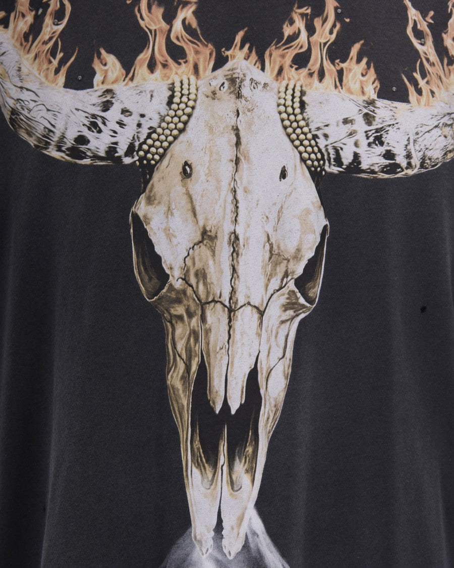 Represent British Cowboys Stained Black T-Shirt