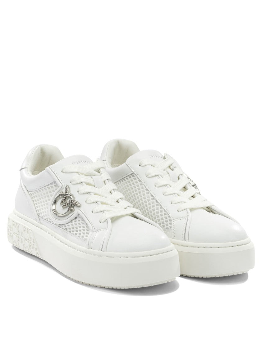 Pinko Low-Top Sneakers With Leather