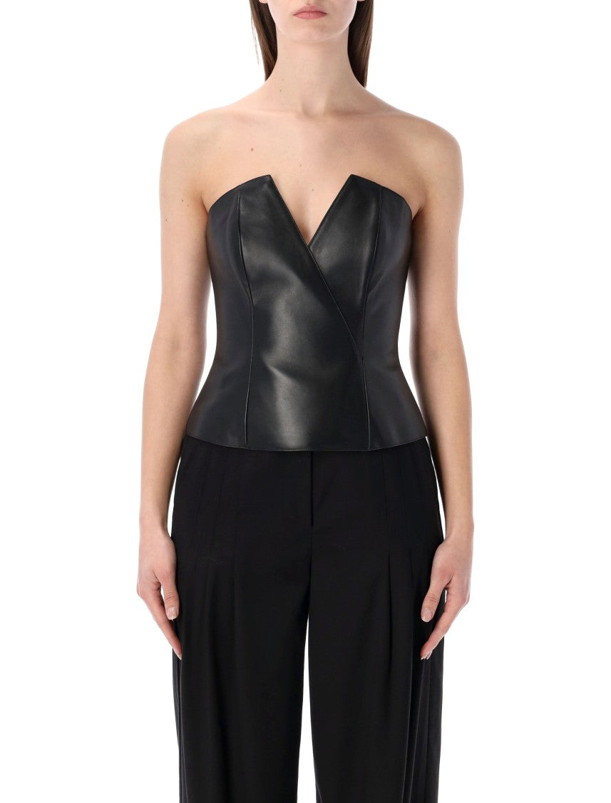 Polo Ralph Lauren Harling Slim Princess Nappa Leather Bustier