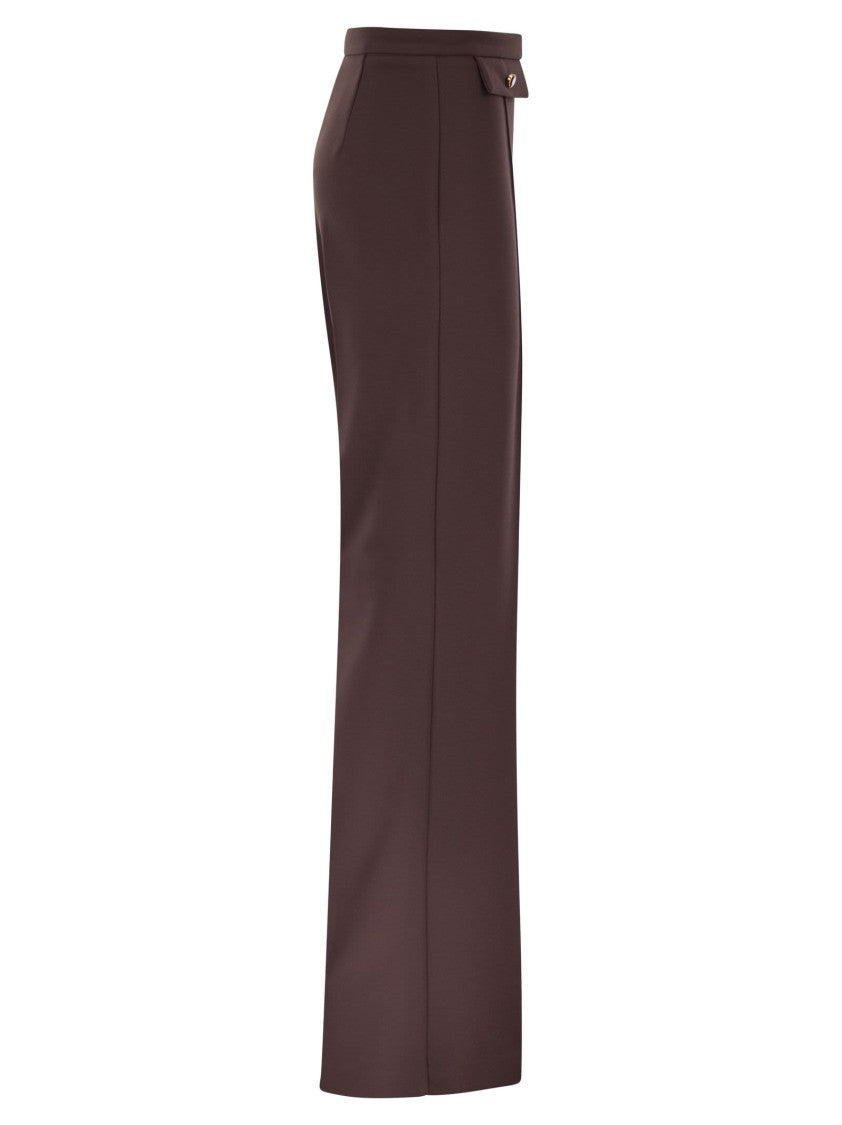 Elisabetta Franchi Double Crepe Trousers