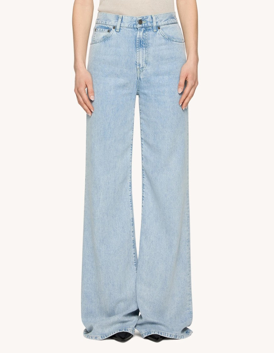 Dondup Amber Five-Pocket Wide Leg Jeans