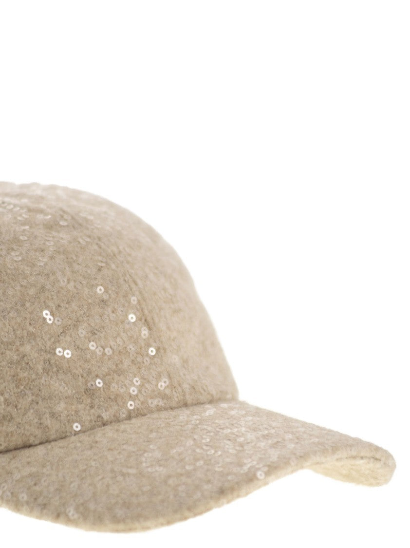 Peserico Sequinned Baseball Cap