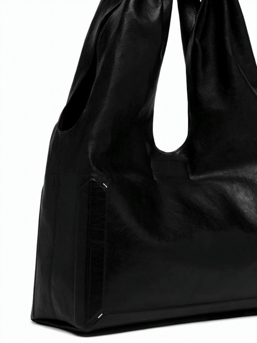 Maison Margiela Slouchy Black Lambskin Shoulder Bag