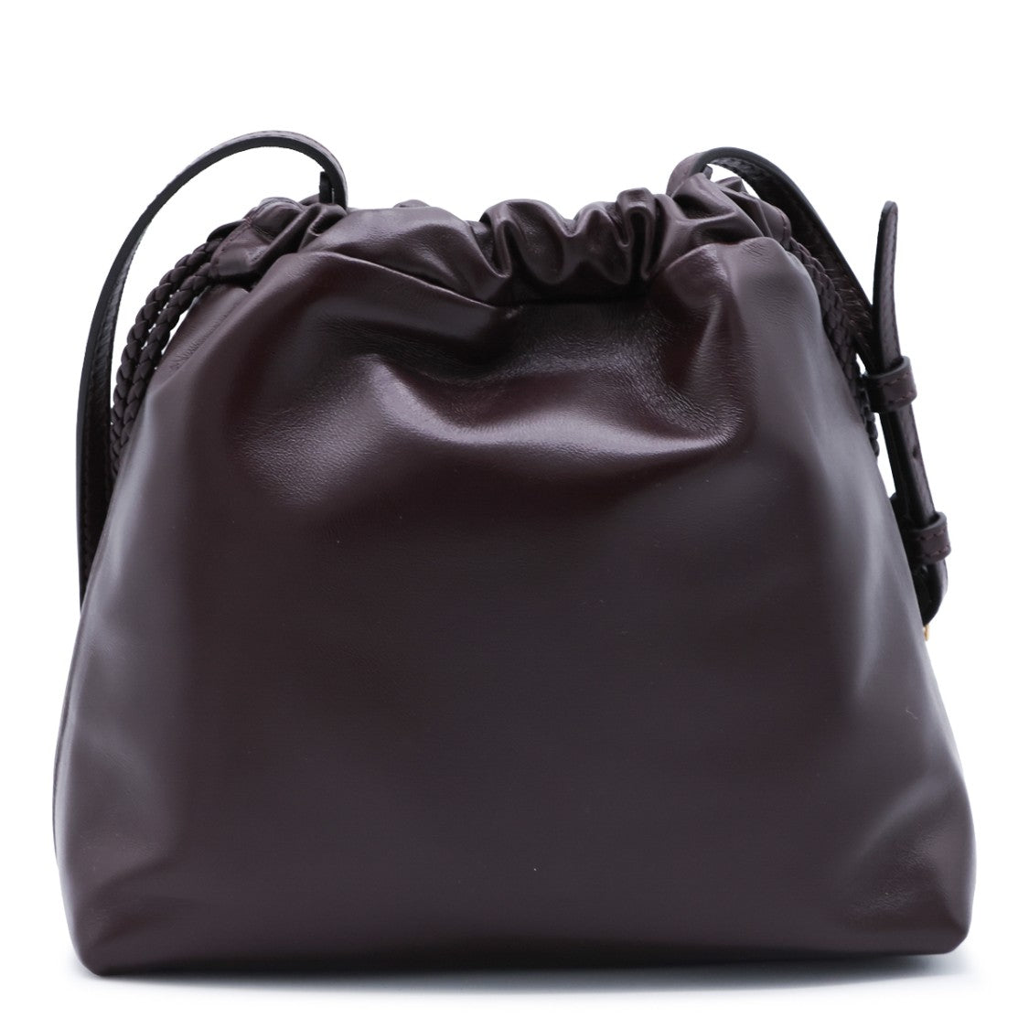 Etro Slouchy Brown Bag With Drawstring Closure And Braided Tassels