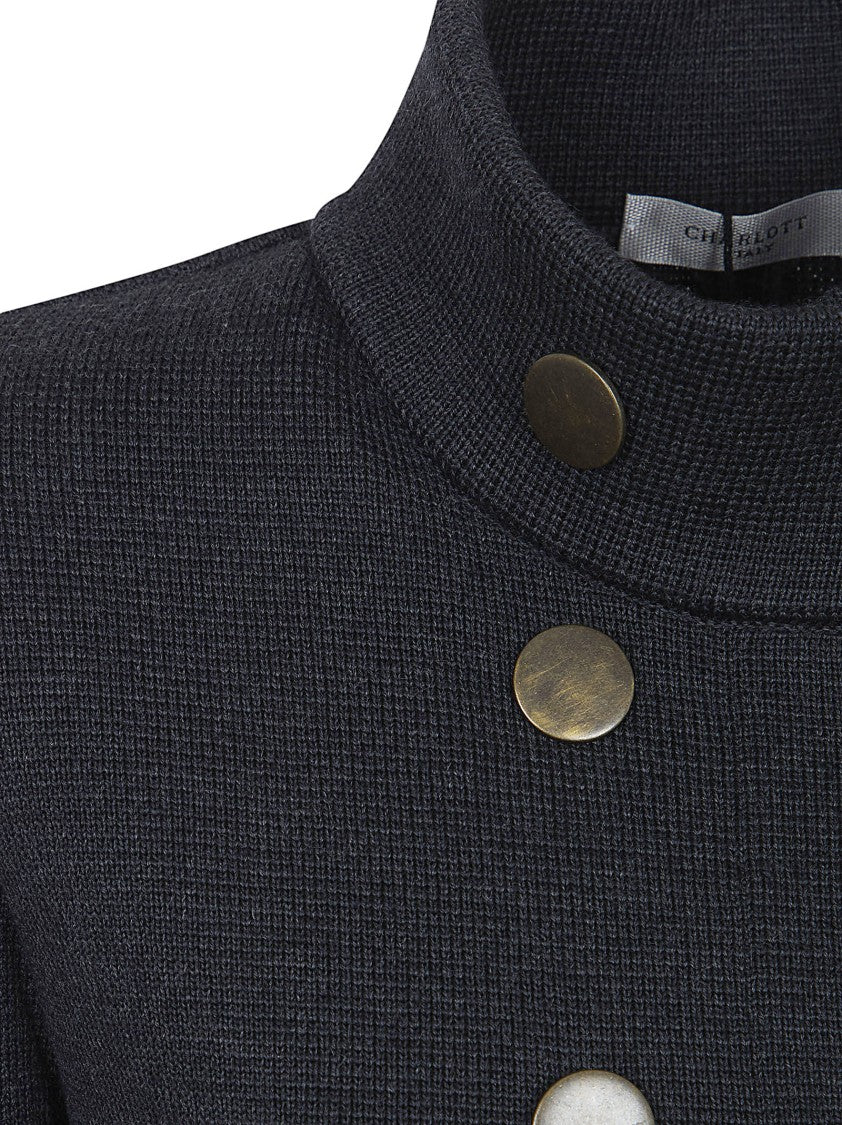Charlott Double-Breasted Grey Wool Coat