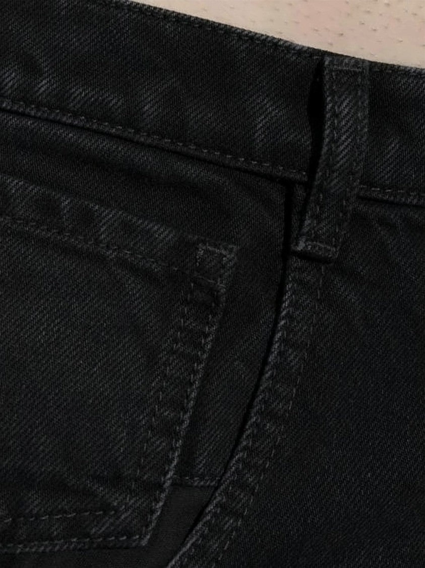 Maison Margiela Wide-Leg Black Denim Trousers With Classic Five-Pocket Styling
