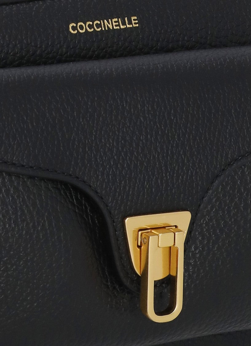 Coccinelle Black Beat Soft Small Shoulder Bag