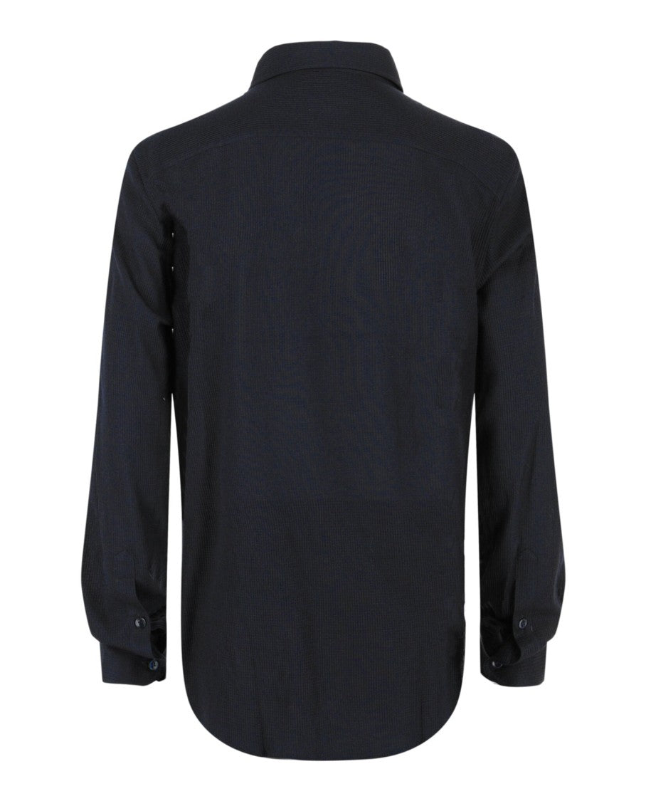 Brioni Waffle Knit Button-Up Shirt