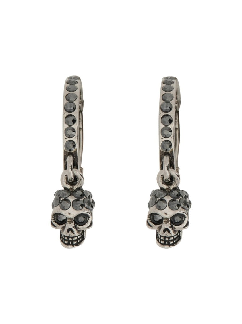 Alexander Mcqueen Orecchini A Cerchio Skull