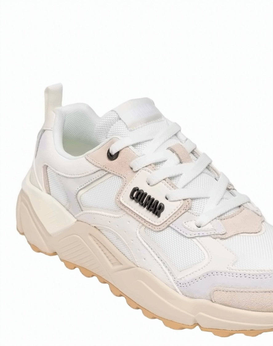 Colmar White Refuge Suede Panel Sneakers