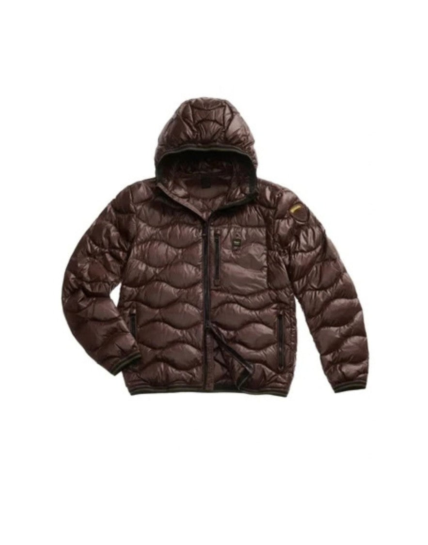 Blauer Crds 30B Hooded Quilted Puffer Down Jacket