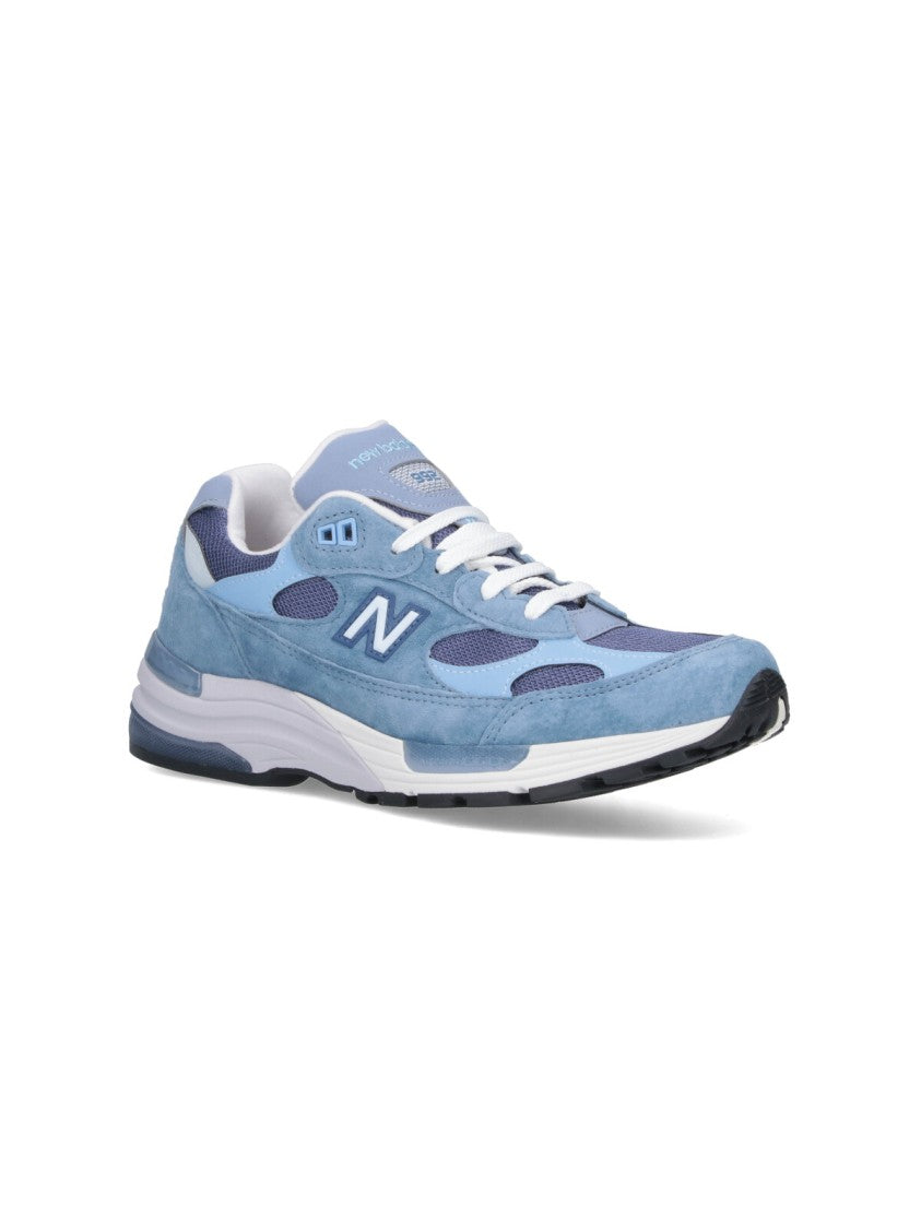 New Balance Suede Sneakers With Rounded Toe