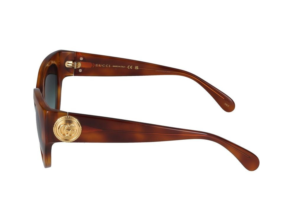 Gucci Sunglasses Gucci Gg1408s 004 Havana Havana Green 52/21/140