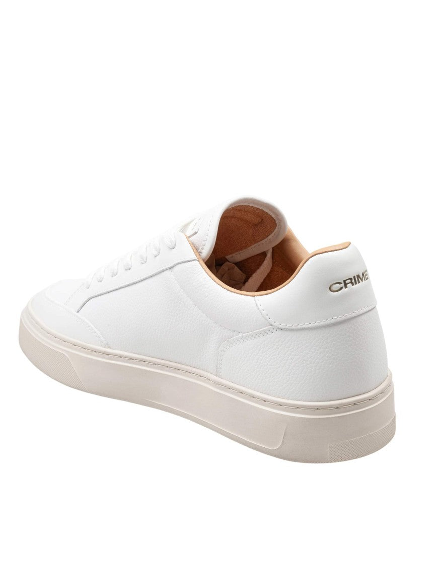 Crime London Crime Eclipse Leather Sneakers, White