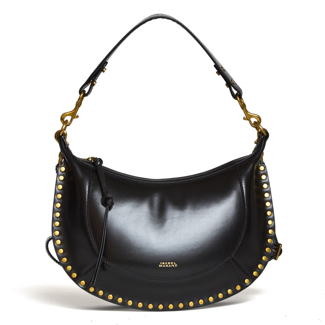 Isabel Marant Naoko Oskan Gold Studded Shoulder Bag