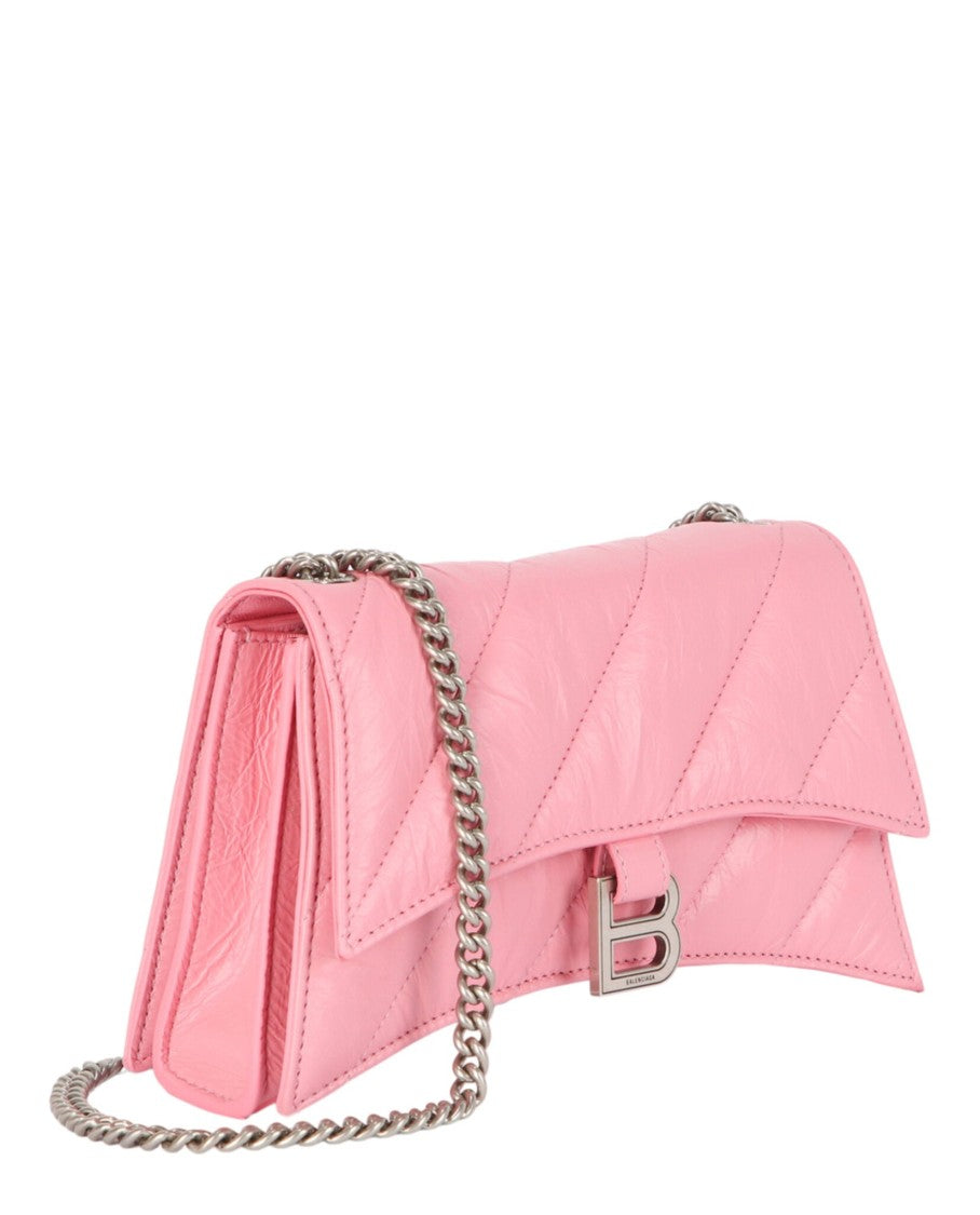 Balenciaga Xs Quilted Crush Leather Shoulder Bag