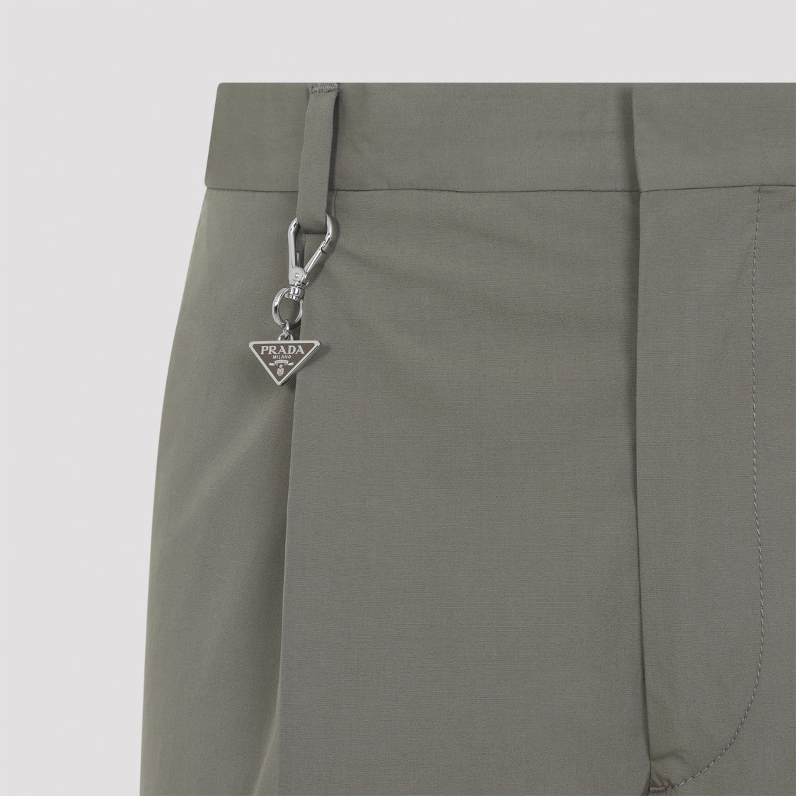 Prada Straight-Leg Cotton Trousers With Tailored Fit