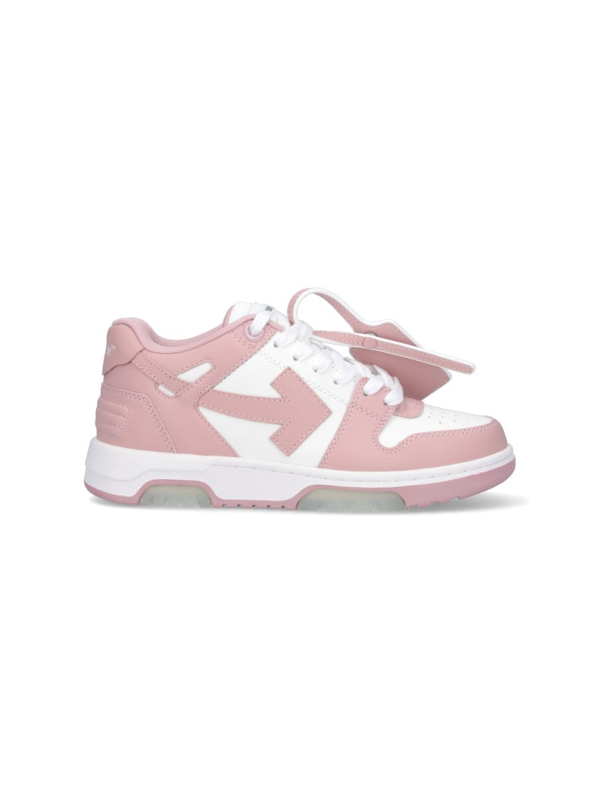 Off-White "Out Of Office" Sneakers – Pink & White Calfskin