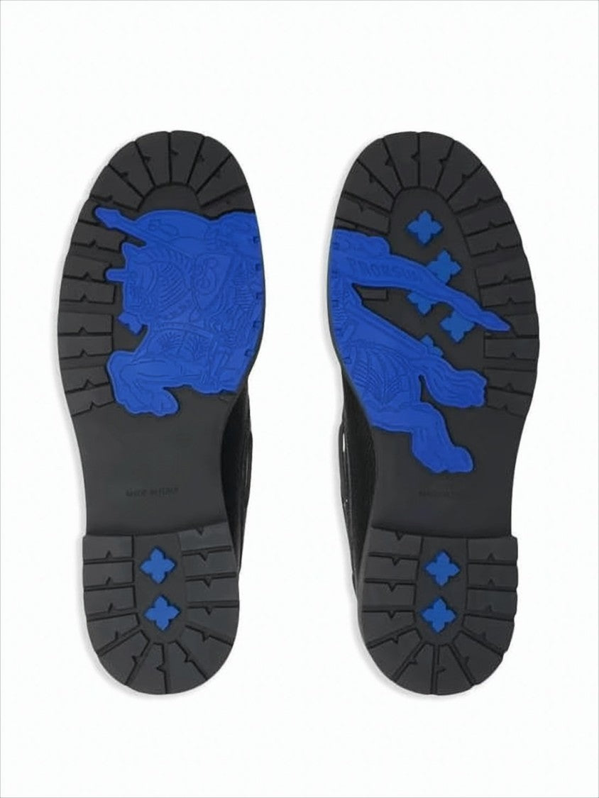 Burberry Textured Calf Leather Loafers