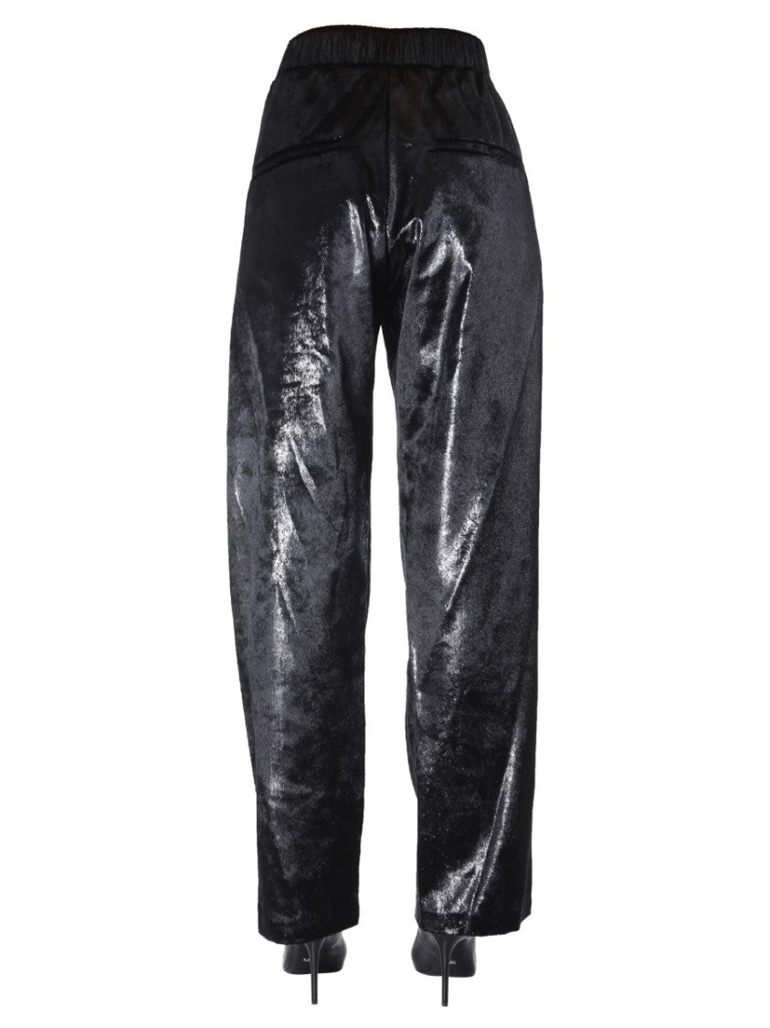 Balmain Velvet Lurex Wide Pants